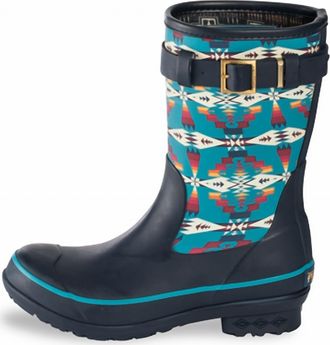 Pendleton Womens Heritage Tucson Rain Boots In Blue