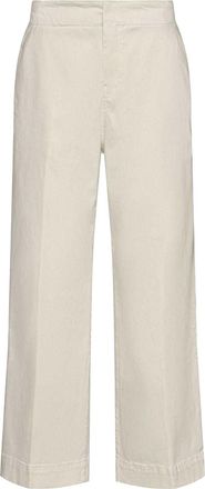 HUGO BOSS Dames/Dames Tahiana Katoenen Rechte Broek (Wit)