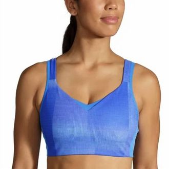 Brooks Womens Drive Convertible Run Bra In Bluetiful Altitude Print
