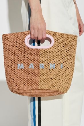 Marni Bag With Logo, Womens, Beige