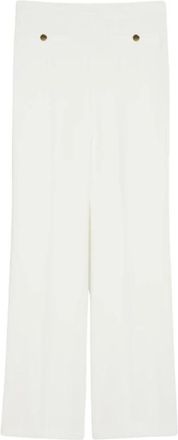 Pennyblack Witte Slim Fit Jersey Broek - Dames - Wijde Broeken - Wit - M - Broeken