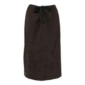 Our Legacy Falda Crush - Skirts - Mujer - Marr&oacute;n - S