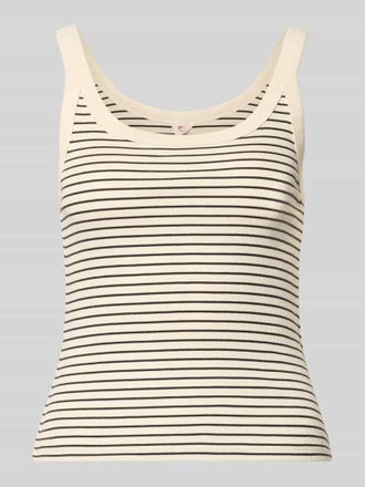 Levi's Slim Fit Tank Top aus Baumwoll-Mix in Ecru, Gr&ouml;&szlig;e XS