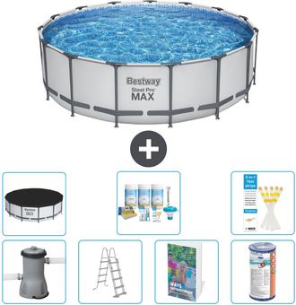 Bestway Piscina Bestway Steel Pro Max Redonda - 488x122 Cm - 8-piezas S556