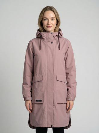 Icepeak Funktionsmantel ICEPEAK ICEPEAK AALAN, Damen, Gr. 38, lavender, Obermaterial: 59% Baumwolle, 41% Polyamid, M&auml;ntel Funktionsmantel, aus Baumwolle und P