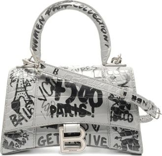 Balenciaga 2015-2025 mini graffiti crossbody bag - Grey