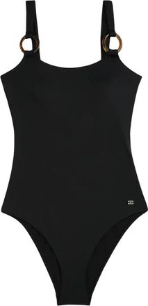 Tommy Hilfiger Scoop Back OP - Dames - Badpakken - Zwart - S - Nylon - Badmode