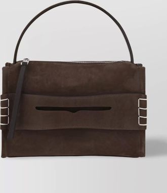 J.W.Anderson loafer bag medium suede shoulder bag