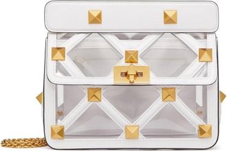 Valentino Garavani Roman Stud Schoudertas - Dames - Clutches - Roze - ONE Size - Leer - Tassen