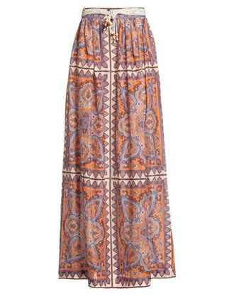 スカート ZIMMERMANN PRINTED LINEN PENCIL SKIRT ZIMMERMANN Floral-print linen midi skirt | THE OUTNET