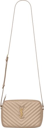 Saint Laurent Womens Lou Camera Bag - Beige Leather - One Size