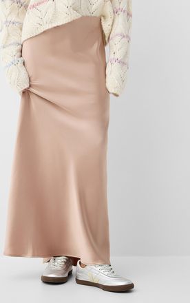 Icone Womens Satiny maxi skirt