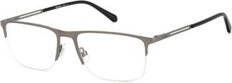 Fossil Demo Rectangular Mens Eyeglasses FOS 7139/G 0R80 55