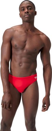 Speedo Badehose SPEEDO Badehose Brick, Herren, Gr. 4 (S), N-Gr, dkrot, Obermaterial: 100% Polyester, Badehosen Badehose, mit Tunnelzugbund, chlorbest&auml;ndig, s