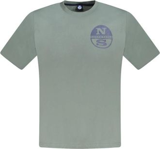 North Sails Groen Katoenen T-Shirt - Heren - T-shirts - Groen - 2XL - Katoen - Tops
