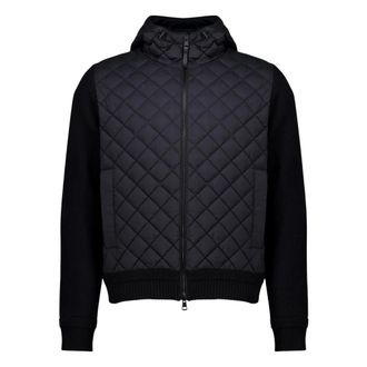 Moncler Truien & Vesten, Heren, Zwart, M, Wol, Wol en kasjmier vest