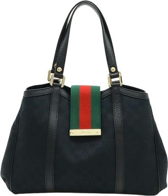 Gucci Gg Sherry Line Tote Bag (Authentic Pre-Loved)