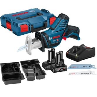 Bosch Sierra Sable Gsa 12v-14 2x 4,0 Ah Bater&iacute;a Cargador En L-boxx