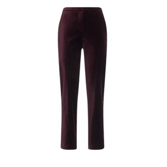 Genny Fluwelen Broek - Dames - Broeken - Rood - Maat: XS Katoen