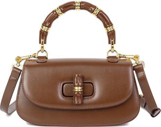 Tiffany & Fred Smooth Leather Top-Handle Shoulder Bag