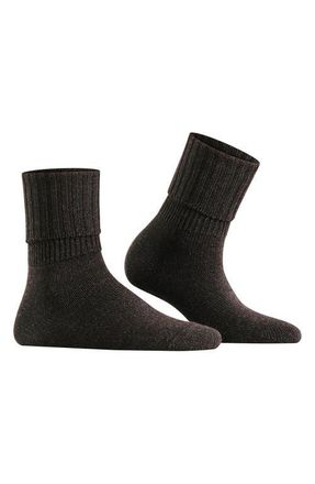Falke Striggings Rib Cuff Socks in Black at Nordstrom, Size Large/x-Large