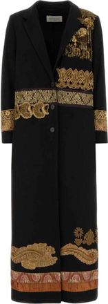 Dries Van Noten Ricky Coat - Dames - Mantel - Zwart - S - Katoen - Jassen