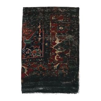 Faliero Sarti Fringed Rectangular Scarf - female - Faliero Sarti - Scarves - Multicolor - ONE SIZE - Accessories