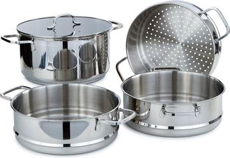 Berghoff Berghoff Dina Helix 18/10 Stainless Steel 5Pc Steamer Set