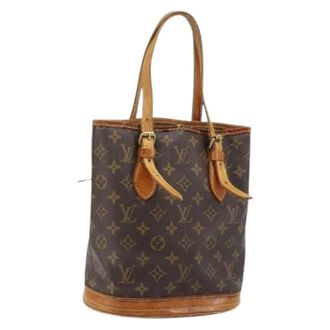 Louis Vuitton Pre-owned Bucket Bags, female, Brown, Size: ONE SIZE Pre-owned Vintage Monogram Bucket Bag