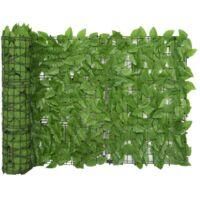 OEM Paravent De Balc&oacute;n, Brise-vue Con Feuillage Vert, 400 X 75 Cm, Ghj72311 - Crezuo