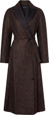 Max Mara Genzana Redingote Jas - Dames - Jas met riem - Bruin - XS - Wol - Jassen