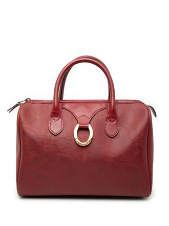 Dior 20th Century Diorissimo Trotter Coated Canvas boston bag - women - Fabric/Calf Leather - One Size - Red