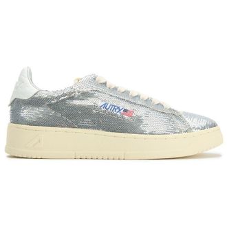 Autry Womens Dallas Low Trainers - Silver Rubber - Size UK 8