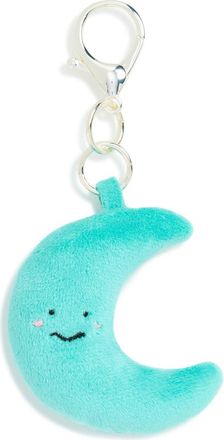 Leith Stuffed Moon Bag Charm in Blue Multi- Silver at Nordstrom Rack