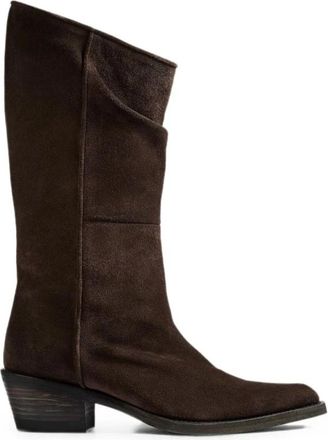 Khaite Snip-toe Cowboy Boots - female - Khaite - Cowboy & Biker Boots - Brown - 5 UK - Shoes