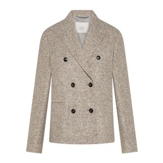 Seventy Americana de lana efecto fieltro - Jackets - Mujer - Beige - S