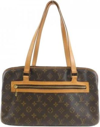 Louis Vuitton Pre-owned Vintage Canvas Handtas - Dames - Vintage Handtas - Bruin - ONE Size - Vintage