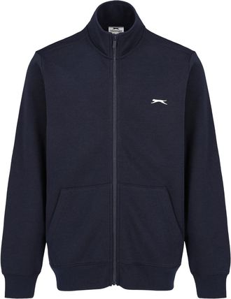 Slazenger Mens Full Zipped Jacket Cotton Long Sleeve Casual Top Navy XXXXL