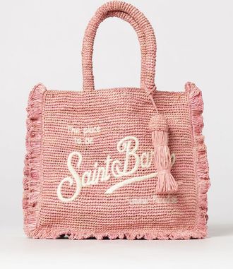 MC2 Saint Barth Borsa in rafia con logo ricamato
