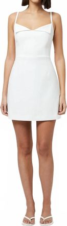 French Connection Whisper Foldover Mini Dress In Summer White