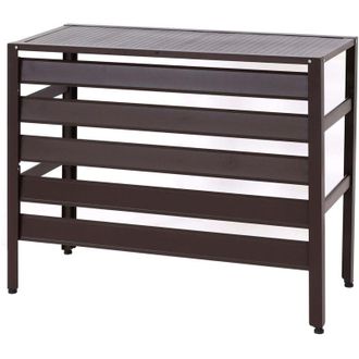 Hhg non utilizzato] Copri condizionatore esterno copertura protettiva e decorativa 944 73x90x38cm alluminio marrone