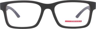 Prada Demo Rectangular Mens Eyeglasses PS 01RV 15X1O1 54