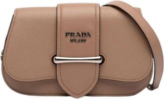 Prada Pre-owned The Sidonie crossbody tas - Dames - Vintage Schoudertas - Bruin - ONE Size - Leer - Vintage