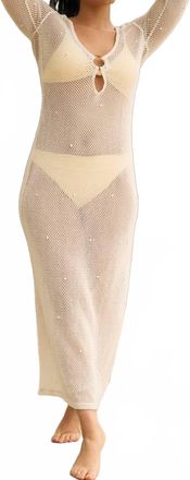 L*Space Venus Cover-Up Dress In Cream