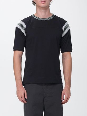 Dries Van Noten T-shirt slim fit in jersey di cotone a righe bicolore
