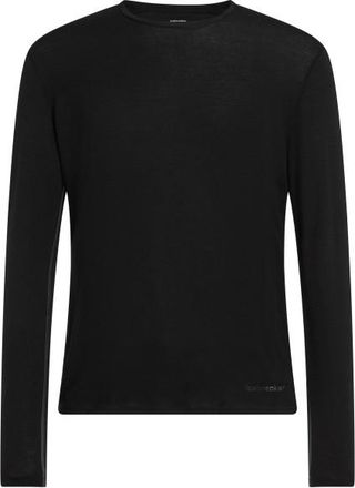 Icebreaker Anatomica L/S Crewe Merinounterw&auml;sche f&uuml;r Herren | schwarz