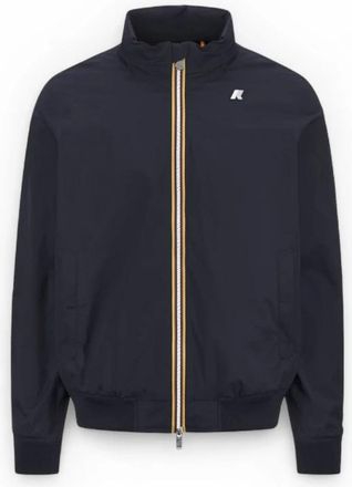 K-Way Stretch Nylon Jersey Jas - Heren - Zomerjassen - Blauw - 2XL - Nylon - Jassen