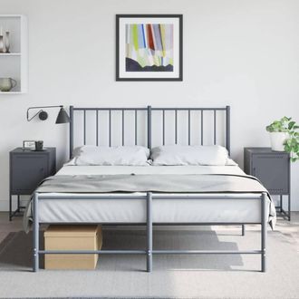 Berkfield Home Durable Bedside Cabinets 2 pcs Anthracite 36x39x60.5 cm Steel in Dark Grey