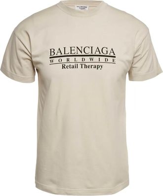 Balenciaga T-shirt con stampa 2021 - Toni neutri