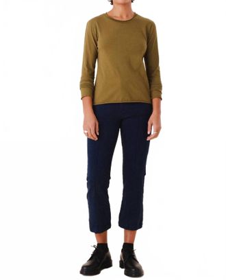 PRAIRIE UNDERGROUND Long Sleeve Barre Top In Herb